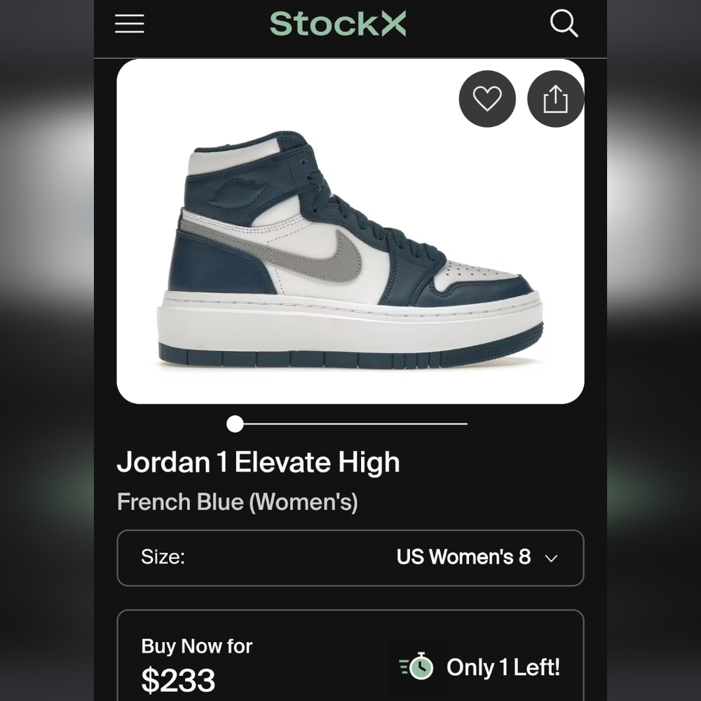 Jordan Women's Sneakers - French Blue and White